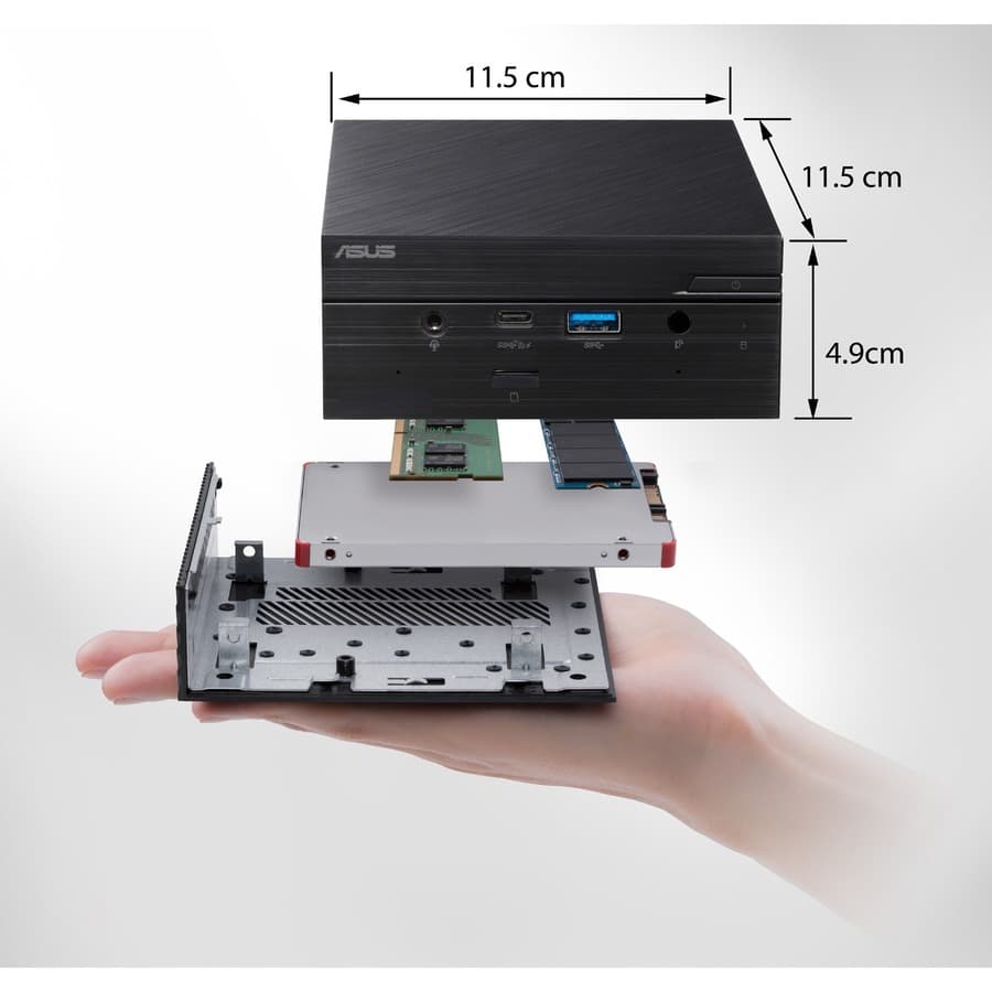 ASUS PN50-BBR065MD mini PC with AMD Ryzen 5 4500U and support for 64 GB DDR4 RAM