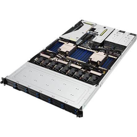 ASUS 1U server barebone chassis for rack-mounted enterprise deployment