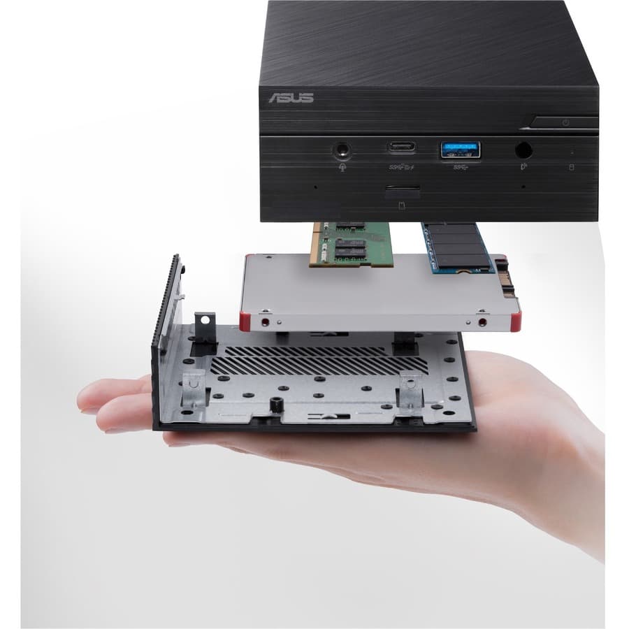 ASUS PN50 mini PC in black with AMD Ryzen 3 4300U processor for compact business deployments