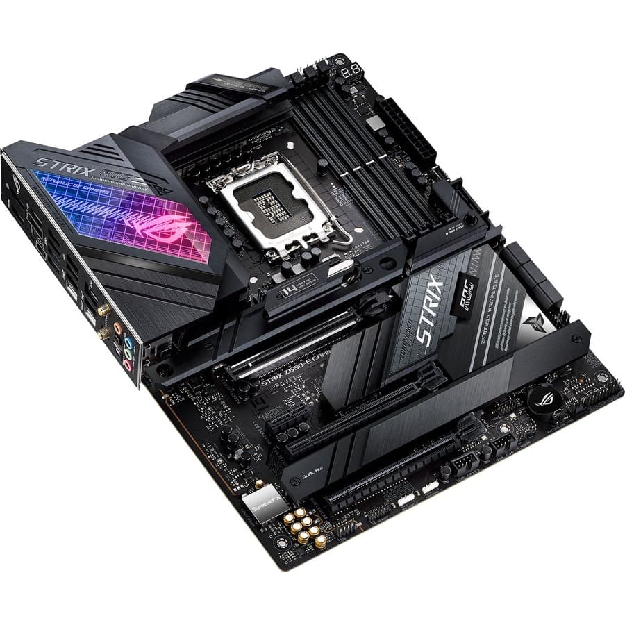 ASUS ROG STRIX Z690-E GAMING WIFI ATX motherboard with DDR5, WiFi 6E, and 2.5 Gb Ethernet