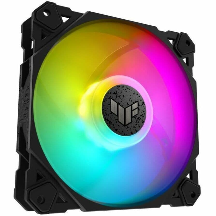 ASUS TUF Gaming TF120 ARGB 120 mm chassis fan with PWM control and addressable RGB lighting