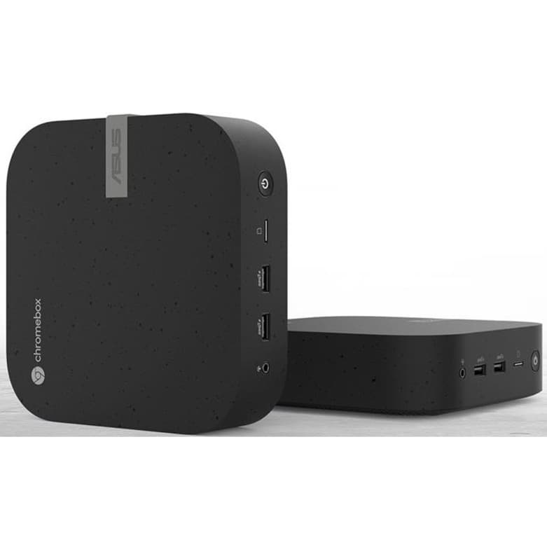ASUS Chromebox 5 mini PC with Intel Core i7, 16 GB RAM, 256 GB NVMe SSD, and dual HDMI