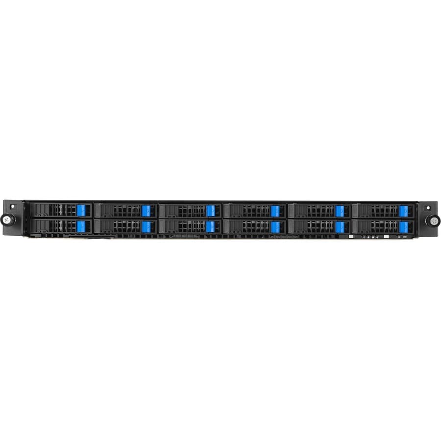 ASUS RS700-E11-RS12U-16W10G 2U rack-mount server chassis with 24-bay layout