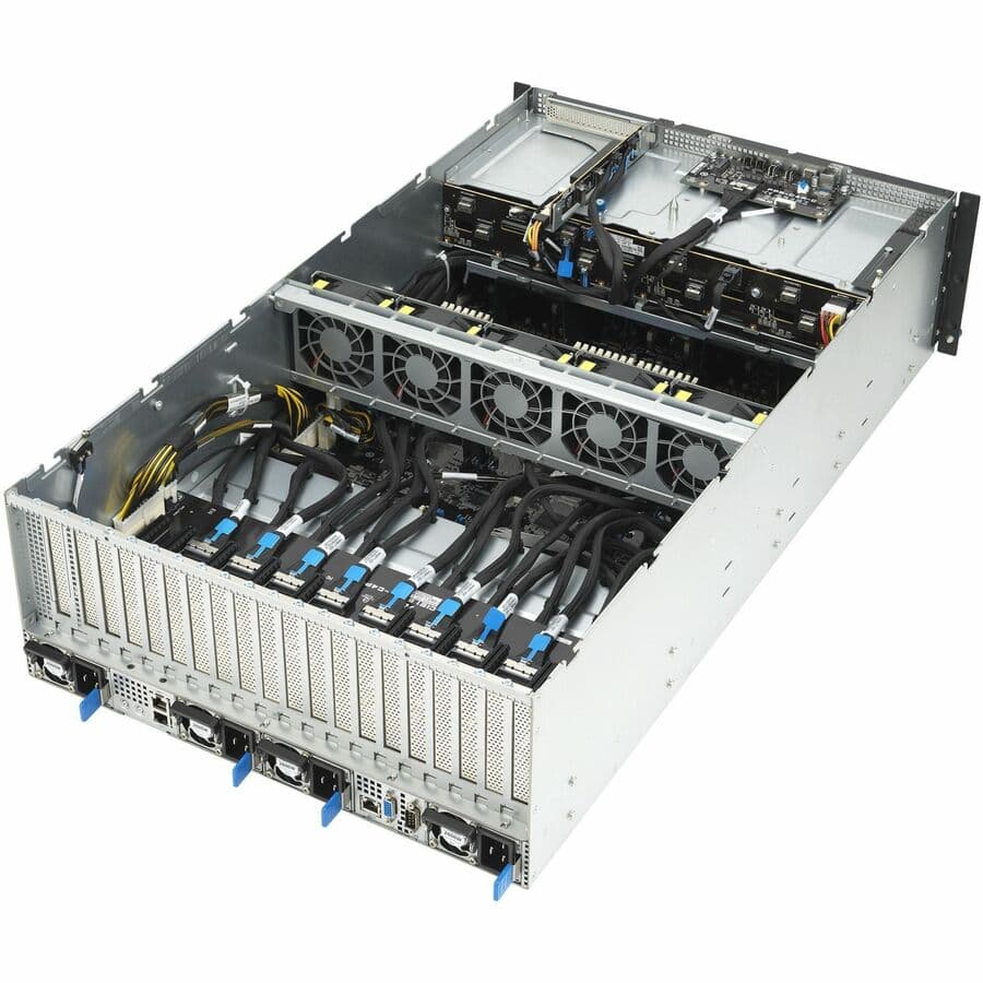 ASUS ESC8000-E11-3W10G 4U rack server chassis for GPU accelerated enterprise workloads