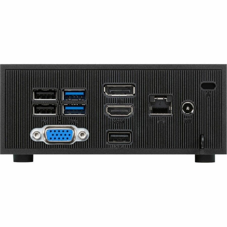 ASUS ExpertCenter PN42 fanless mini PC with Intel N100, 4 GB RAM, 128 GB SSD, WiFi 6, and VESA mount support