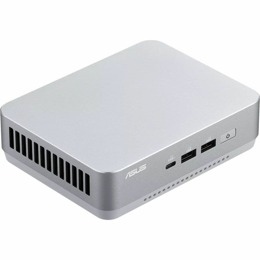 ASUS RNUC14RVSU700001I white Mini PC with Intel Arc Graphics and rear HDMI port