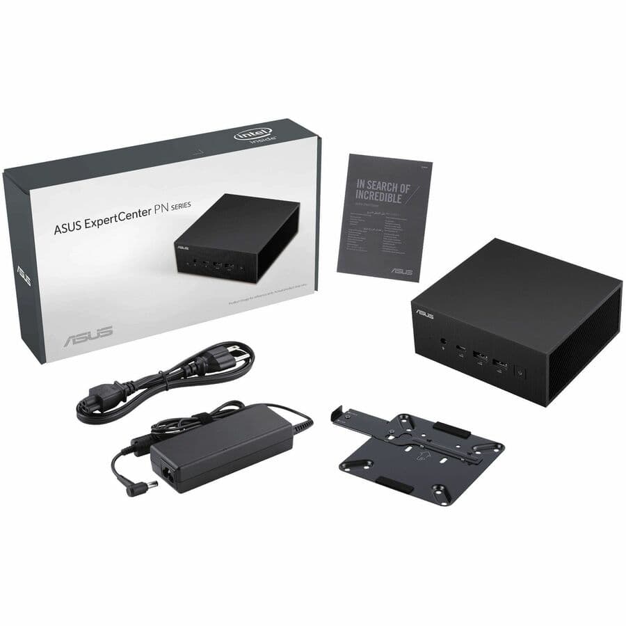 ASUS ExpertCenter PN65 mini PC with Core Ultra 5 125H, dual HDMI, USB-C, and VESA mount