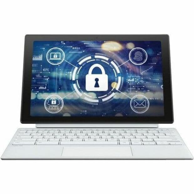 ASUS Chromebook Enterprise Detachable with 10.5-inch touchscreen in silver