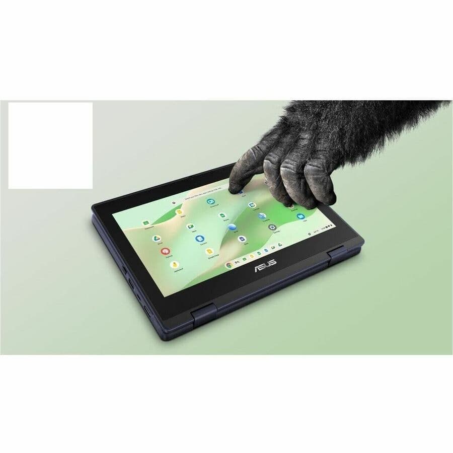 ASUS Chromebook CR1104FTA-YZ84T in grey with 11.6-inch HD touchscreen