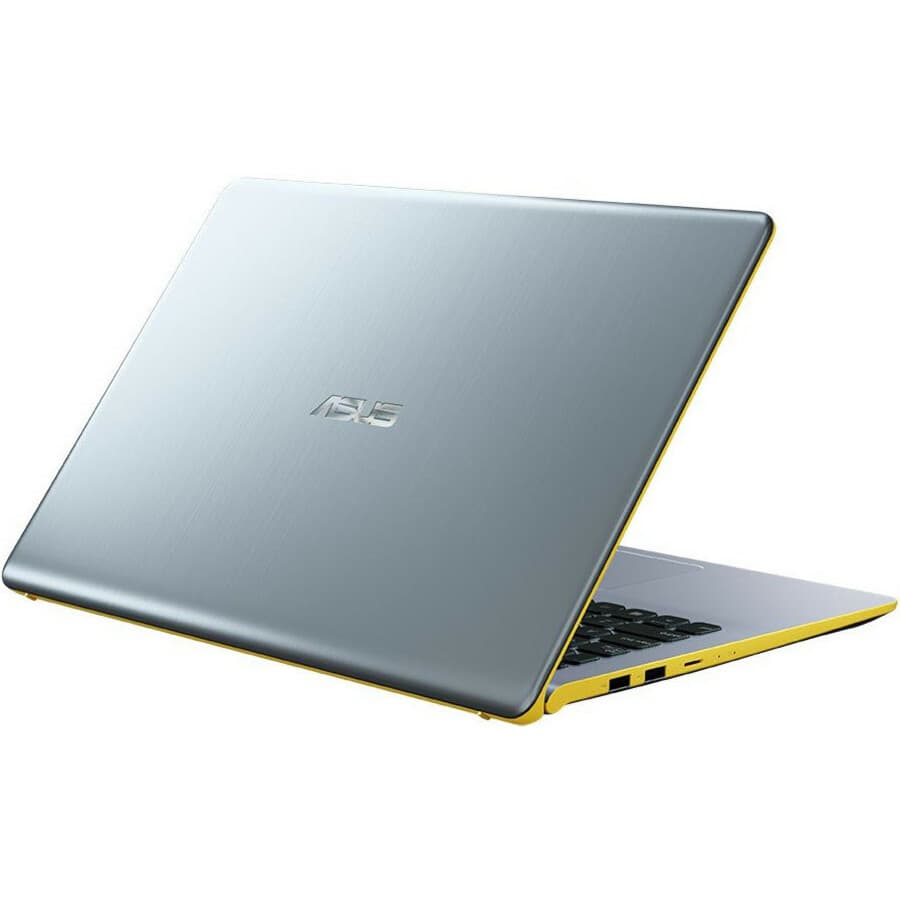 ASUS S530UA-DB51-YL silver laptop with yellow edges, 15.6 inch Full HD display