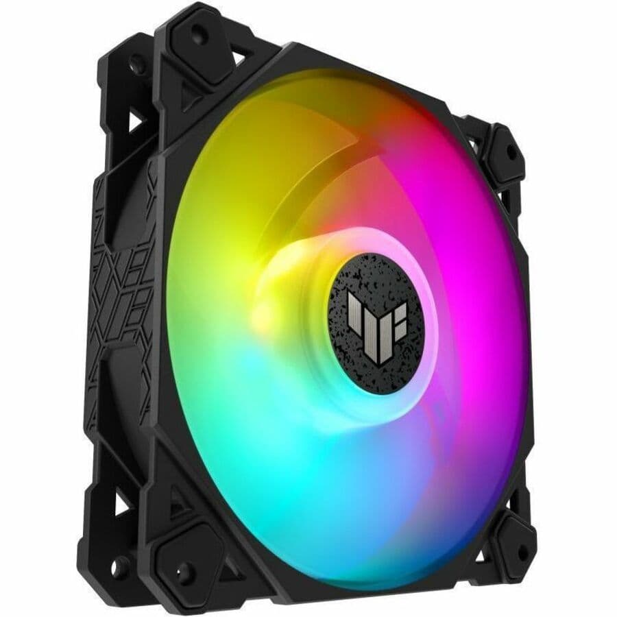 ASUS TUF Gaming TF120 ARGB 120 mm chassis fan with PWM control and addressable RGB lighting