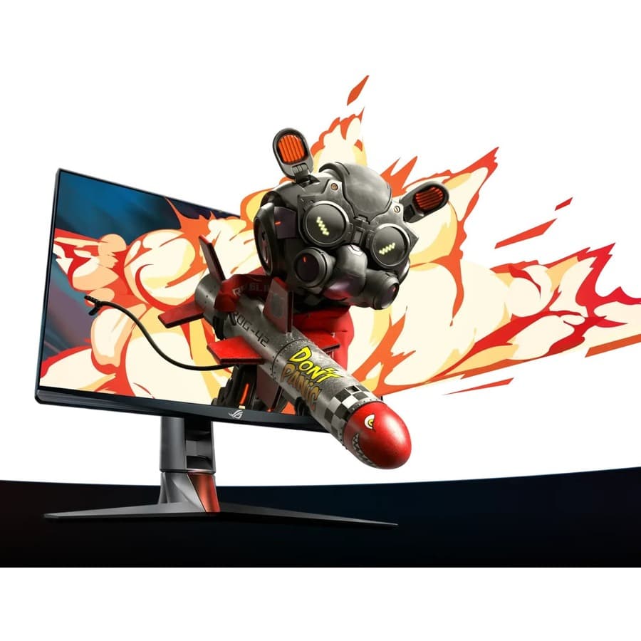 ASUS ROG Swift PG27AQN 27-inch QHD Fast IPS gaming monitor with 360 Hz refresh and ergonomic stand