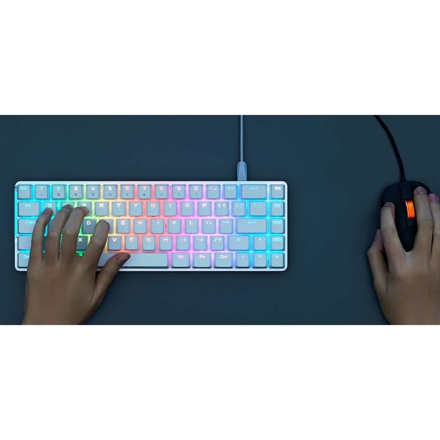 ASUS ROG Falchion Ace NXRD WHT 65% wired RGB mechanical gaming keyboard with white finish