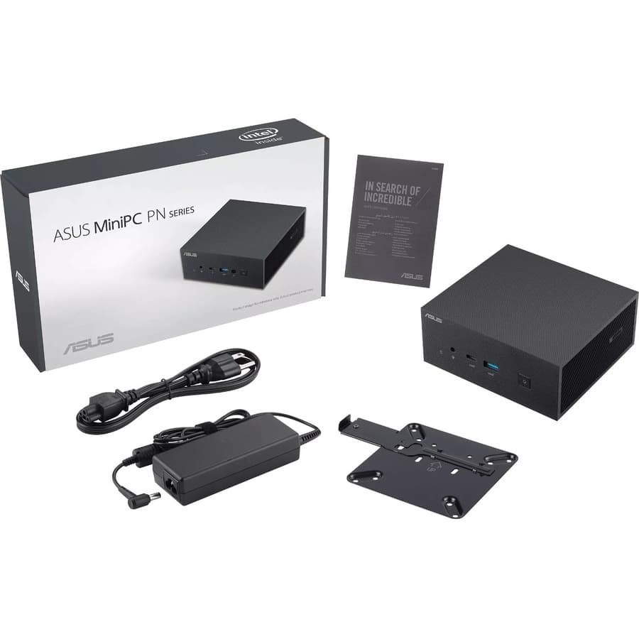 ASUS PN63-S1 small-form-factor barebone mini PC with Intel Core i7 support and 64 GB DDR4 memory