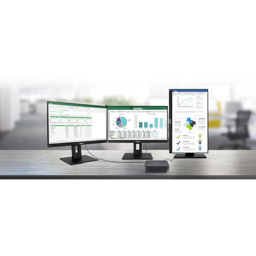 ASUS fanless Chromebox with Intel Celeron 5205U, 4 GB memory, and WiFi 6