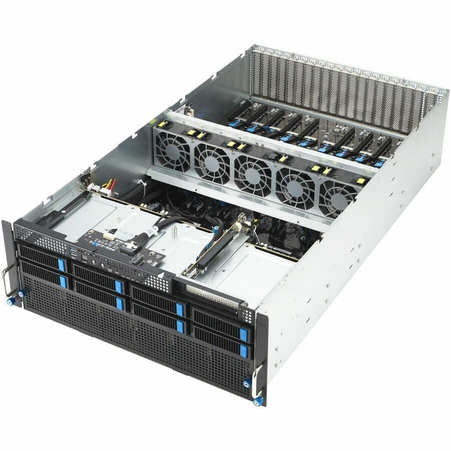 ASUS ESC8000-E11-3W10G 4U rack server chassis for GPU accelerated enterprise workloads