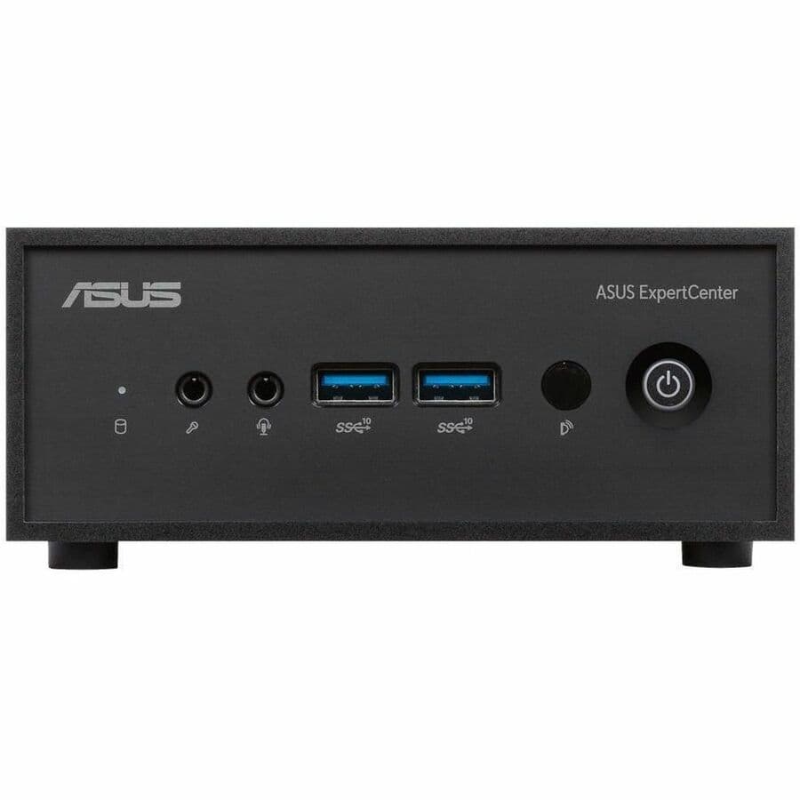 ASUS ExpertCenter PN42 fanless mini PC with Intel N100, dual LAN, and VESA mount support