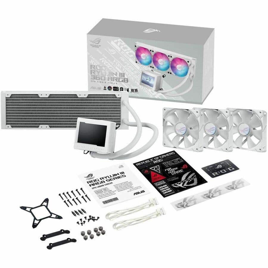 ASUS ROG Ryujin III 360 ARGB White 360 mm AIO liquid CPU cooler