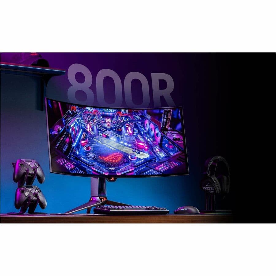 ASUS ROG Swift PG34WCDM 34-inch curved OLED ultrawide monitor with 240 Hz refresh rate