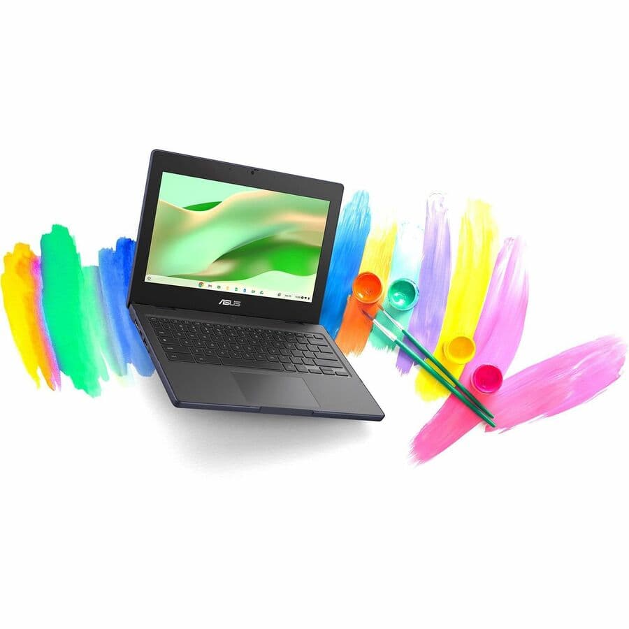 ASUS Chromebook CZ1104CM2A-YZ42 with 11.6-inch HD non-touch display in grey