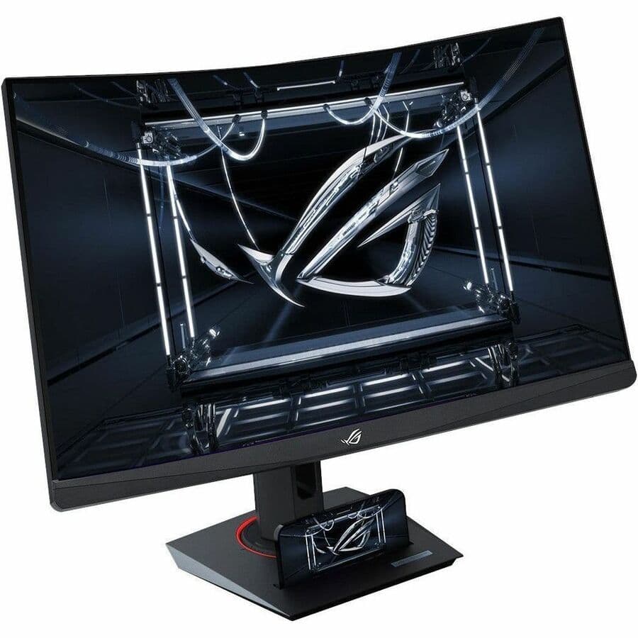 ASUS ROG Strix XG32WCS 32-inch curved QHD gaming monitor with USB-C and height-adjustable stand