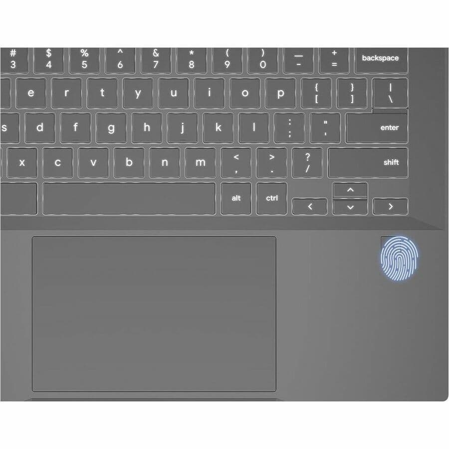 ASUS Chromebook Plus CX5403CMA-DB586 silver laptop with 14-inch WQXGA non-touch display