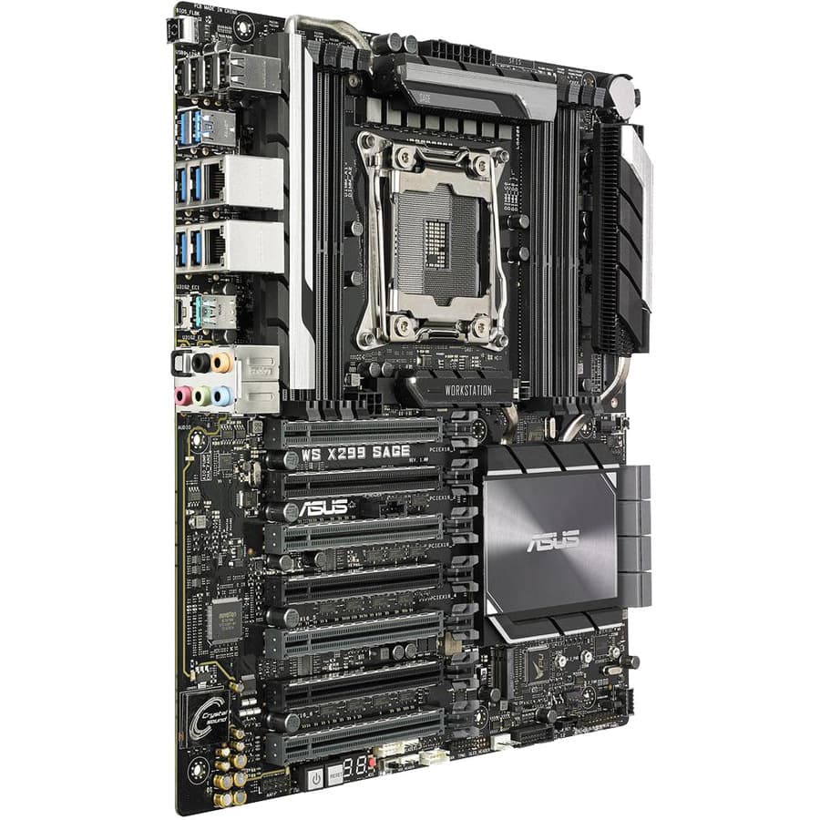 ASUS WS X299 SAGE ATX motherboard for Intel LGA 2066 workstation builds