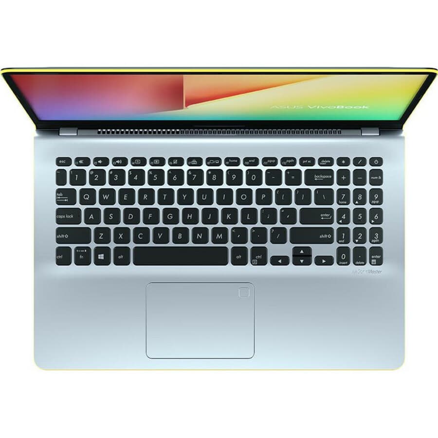 ASUS S530UA-DB51-YL silver laptop with yellow edges, 15.6 inch Full HD display