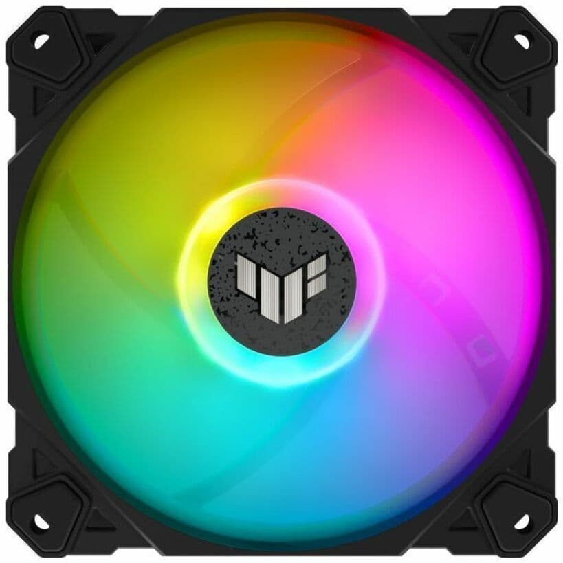 ASUS TUF Gaming TF120 ARGB 120 mm chassis fan with PWM control and addressable RGB lighting