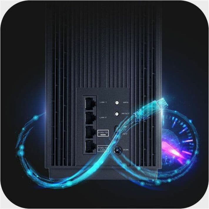 ASUS ZenWiFi Pro XT12 2-pack tri-band Wi‑Fi 6 mesh system for whole-home coverage