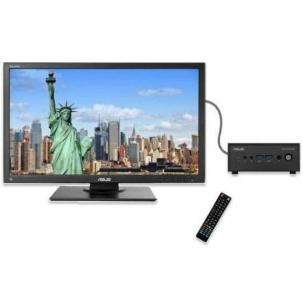 ASUS ExpertCenter PN42 fanless mini PC with Intel N100, dual LAN, and VESA mount support