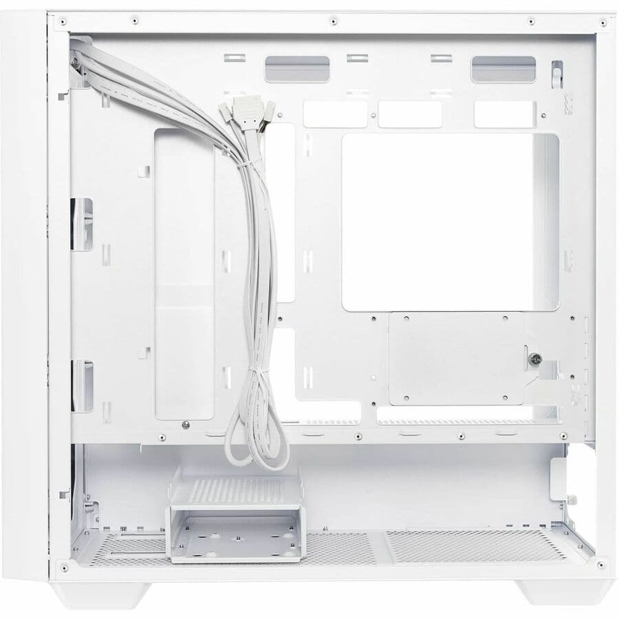 ASUS A21 White Micro-ATX case with mesh front panel and support for 380 mm GPU and 360 mm cooler