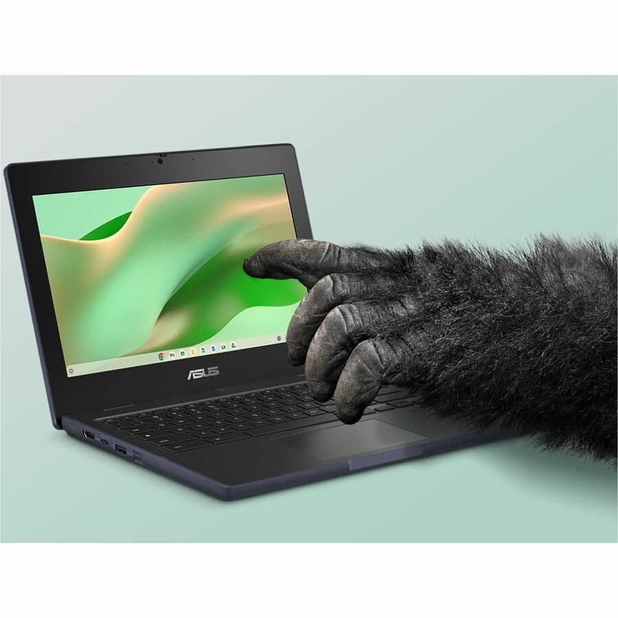 ASUS Chromebook CZ1104CM2A-YZ42 with 11.6-inch HD non-touch display in grey