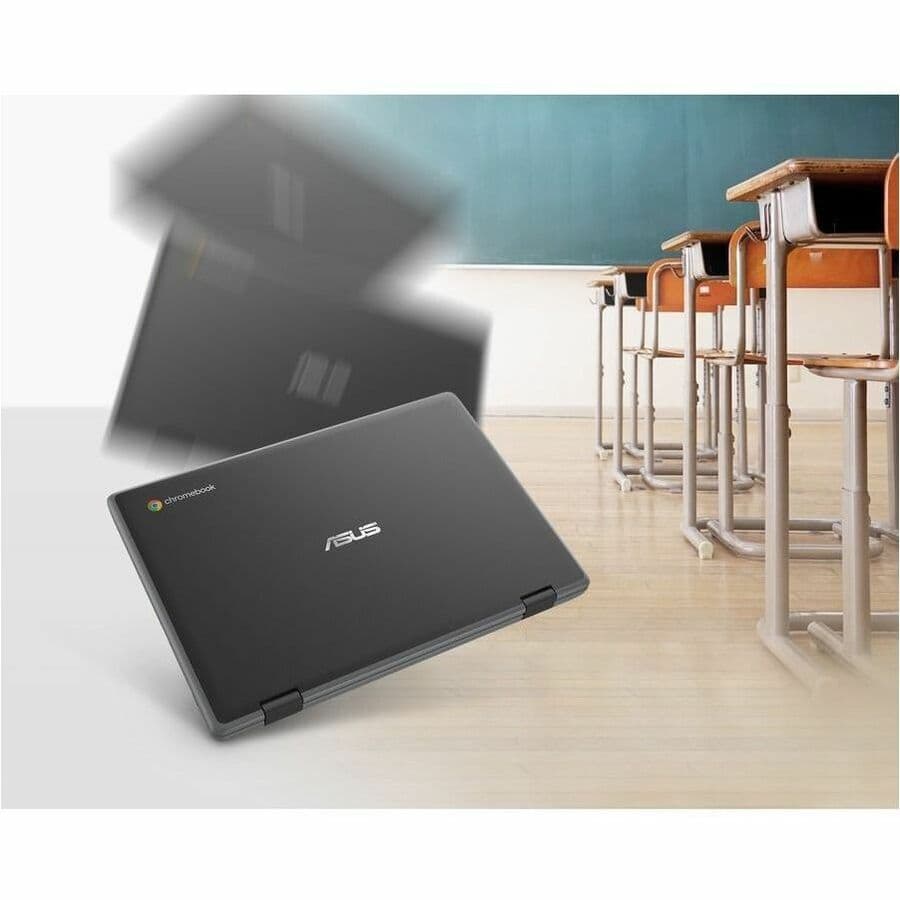 ASUS Chromebook CR1100CKA-YZ142T grey 11.6-inch HD touchscreen laptop