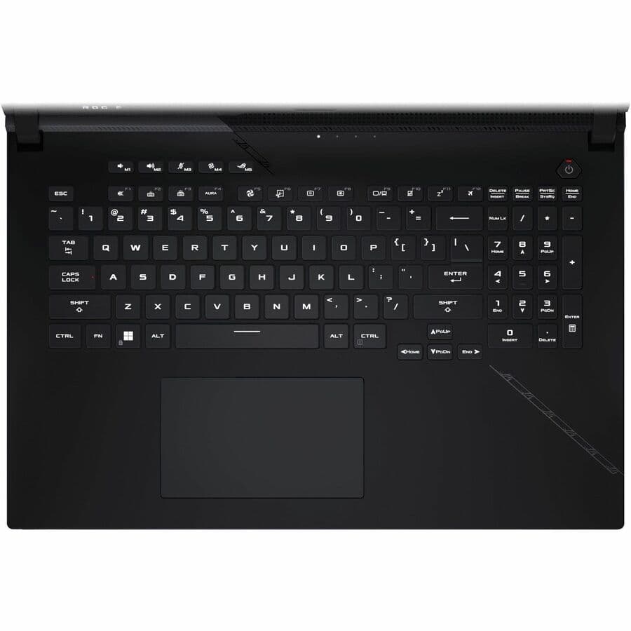 ASUS ROG Strix 17.3-inch gaming laptop with Ryzen 9 7945HX3D, RTX 4080, and black chassis