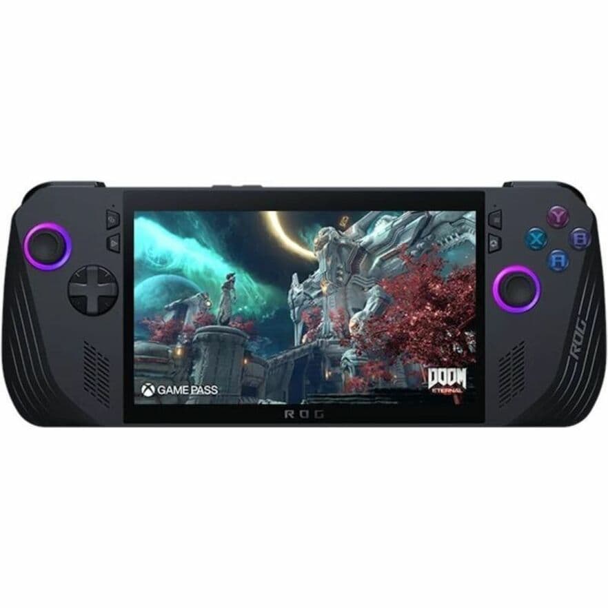 ASUS ROG Ally handheld gaming device with 7-inch Full HD touch display, Z1 Extreme processor, 24 GB memory, and 1 TB storage