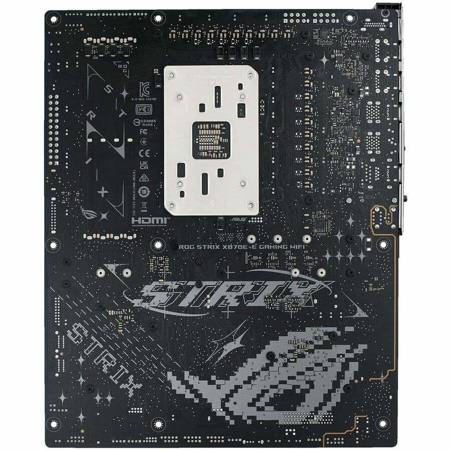 ASUS ROG Strix X870E-E Gaming WiFi ATX motherboard with DDR5 support and WiFi 7