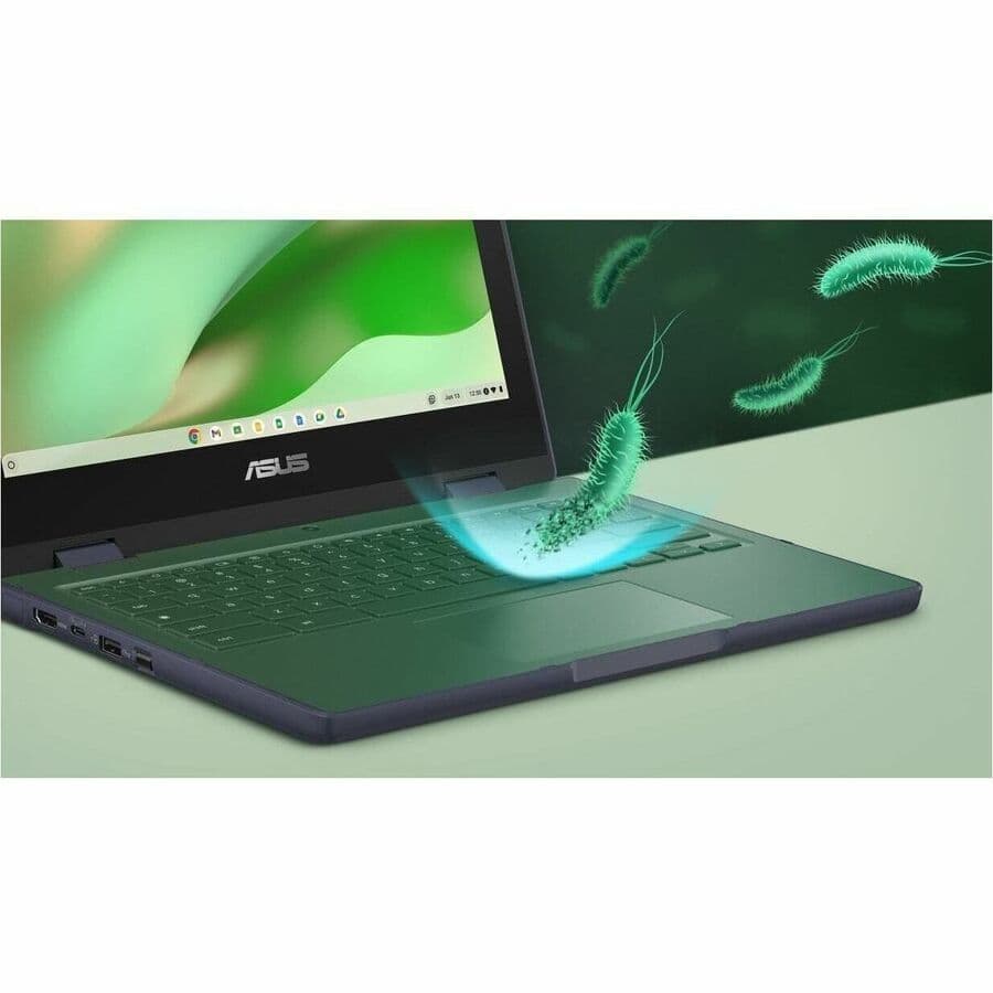 ASUS Chromebook CR1104FTA-YZ84T in grey with 11.6-inch HD touchscreen