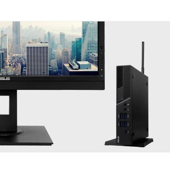 ASUS small form factor mini PC with AMD Ryzen 5, 8 GB RAM, and 256 GB SSD for business use