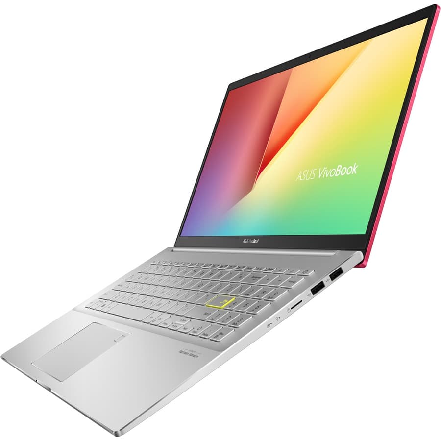 ASUS VivoBook S15 thin and light notebook with 15.6 inch display, Intel Core i5-1135G7, 8 GB RAM, and 512 GB SSD