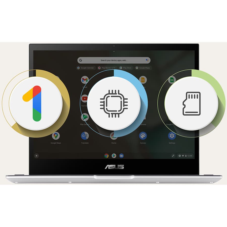 ASUS Chromebook Flip CM3200FVA-DS42T convertible Chromebook with 12.2-inch display
