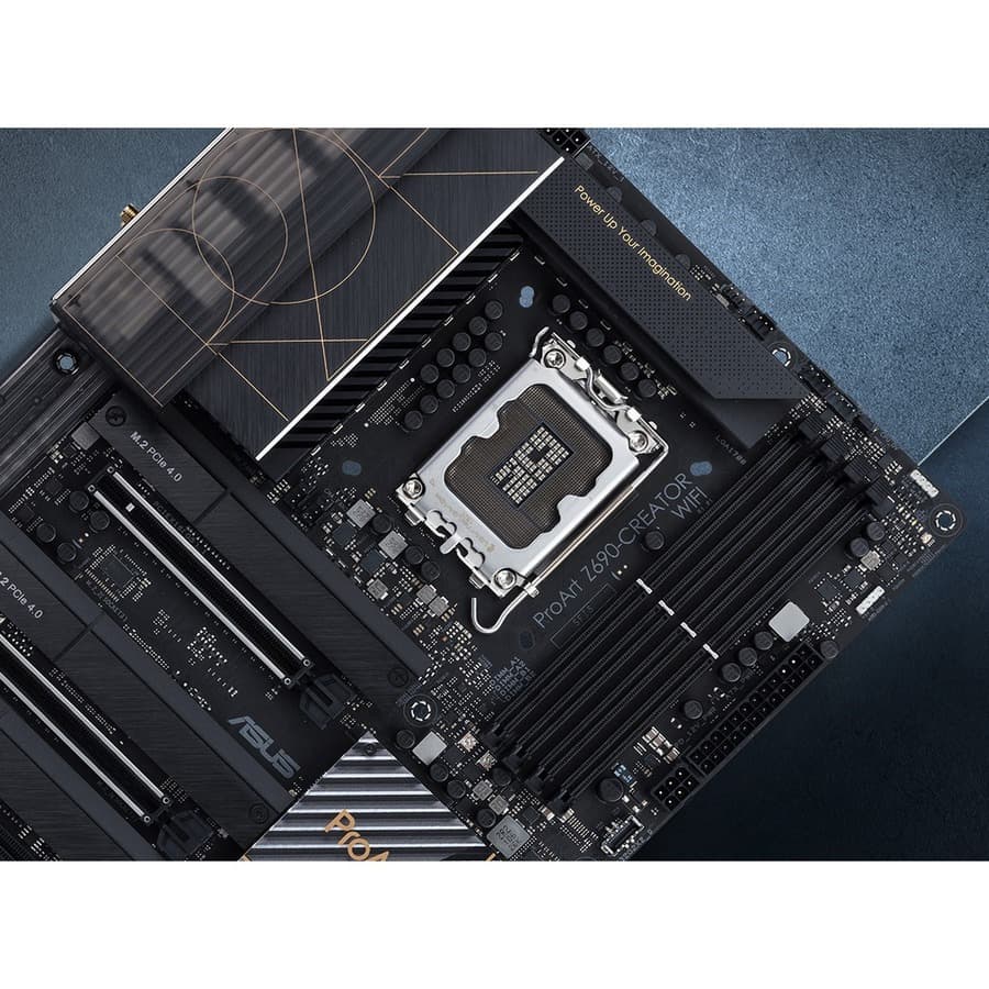 ASUS ProArt Z690-Creator WiFi ATX motherboard for Intel LGA 1700 with DDR5, dual Thunderbolt 4, and 10G LAN
