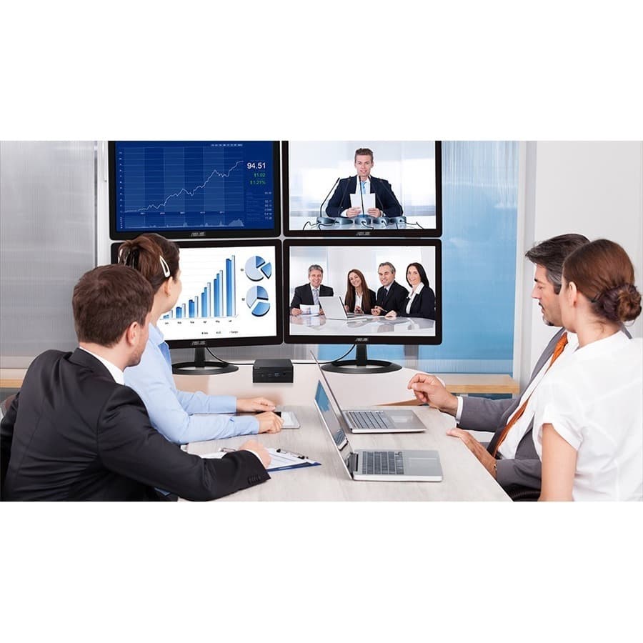 ASUS PN50 mini PC with Ryzen 7 4700U processor and compact black chassis