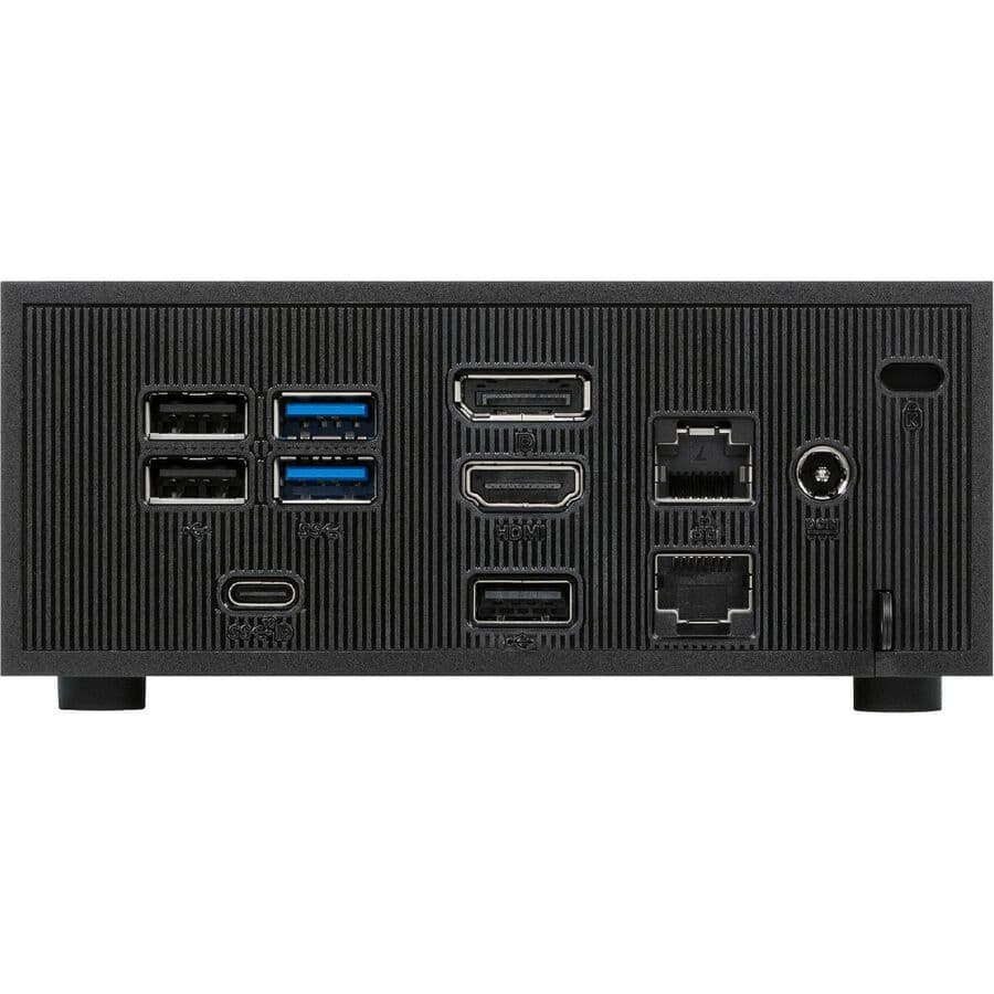 ASUS ExpertCenter PN42 fanless mini PC with Intel N100, 4 GB RAM, 128 GB SSD, WiFi 6, and VESA mount support
