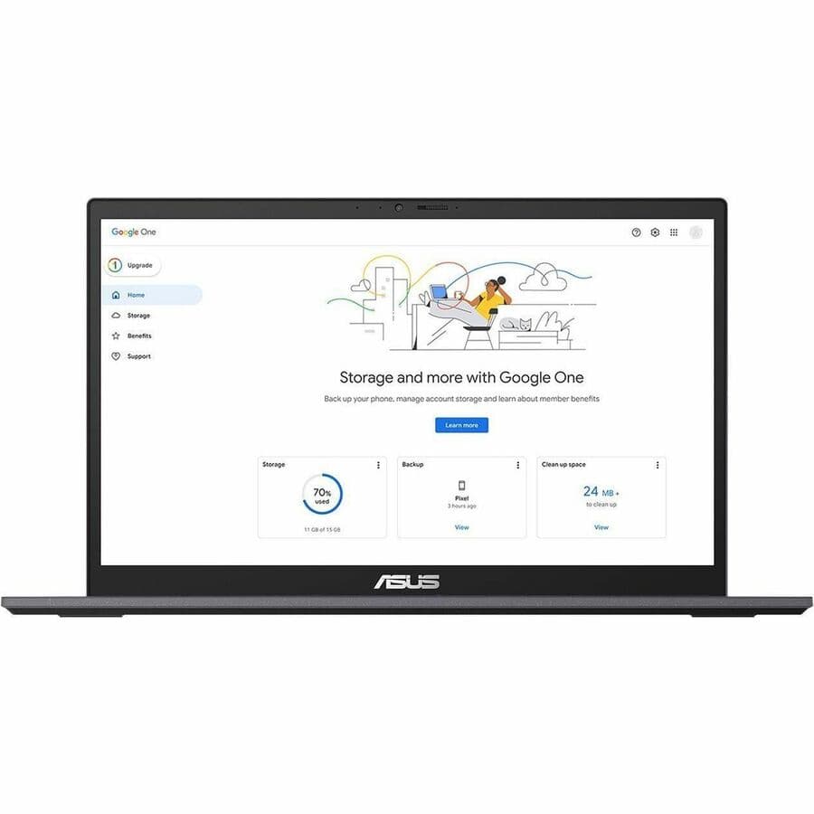 ASUS Chromebook Plus Enterprise 14-inch Full HD non-touch laptop for business use