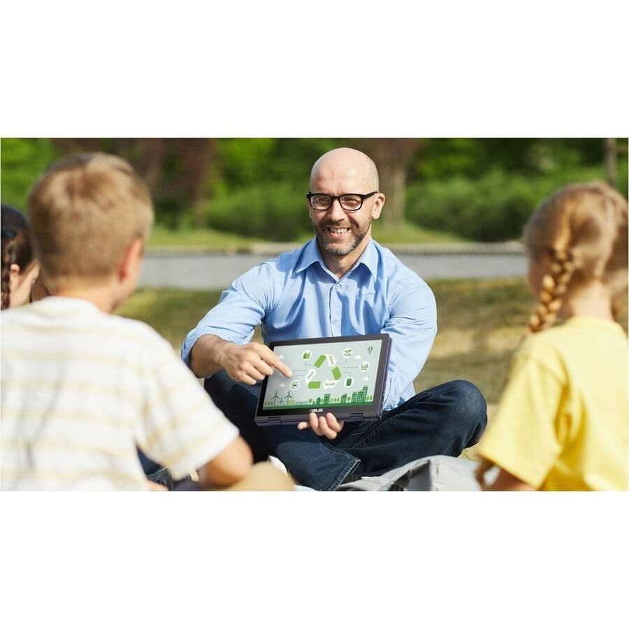 ASUS BR1204FGA 12.2-inch 2-in-1 notebook with WUXGA touchscreen and mineral grey finish