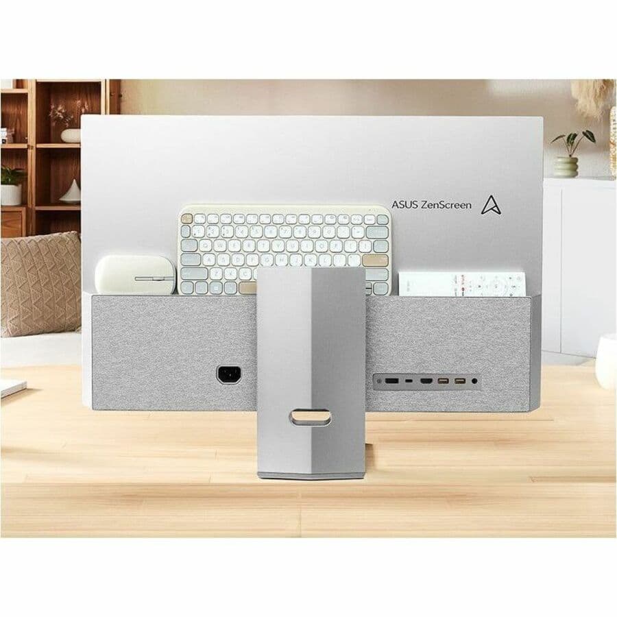 ASUS ZenScreen MS27UC 27-inch 4K smart monitor with USB-C 90W Power Delivery, Google TV, and Harman Kardon speakers