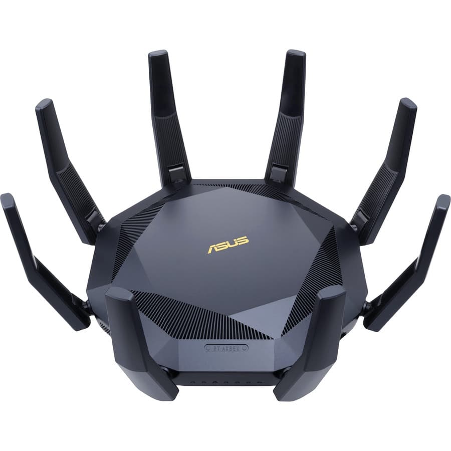 ASUS RT-AX89X AX6000 dual band WiFi 6 router with dual 10G ports and 8 LAN ports