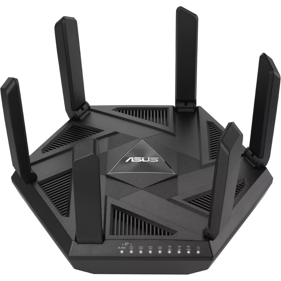 ASUS RT-AXE7800 tri-band Wi-Fi 6E router with 2.5G port and AiMesh support