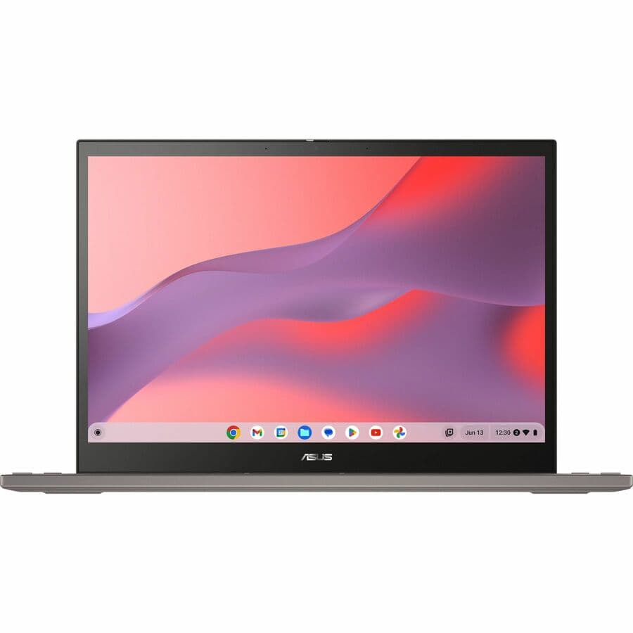 ASUS Chromebook Flip 14-inch convertible with WUXGA touchscreen, Core i3-1215U, and grey enterprise design